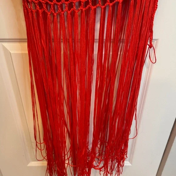 Red Crochet Bikini Set - Picture 4 of 9